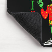 Funny Christmas Alien Ugly Sweater I Believe Santa Muismat (Hoek)