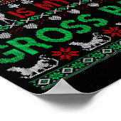 Funny Christmas All I Want Is My Gross Pay, Funny  Poster (Hoek)