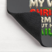 Funny Christmas Arm Candy Husband Holiday Couple H Muismat (Hoek)