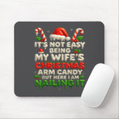 Funny Christmas Arm Candy Husband Holiday Couple H Muismat (Met muis)