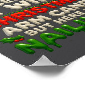 Funny Christmas Arm Candy Husband Holiday Couple H Poster (Hoek)