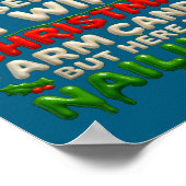 Funny Christmas Arm Candy Husband Holiday Couple H Poster (Hoek)