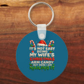 Funny Christmas Arm Candy Husband Holiday Couple H Sleutelhanger (Voorkant)