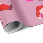 funny christmas axolotl santa claus cadeaupapier (Rol Hoek)