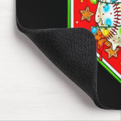 Funny Christmas Baseball Ice Cream Drip Men Women  Muismat (Hoek)