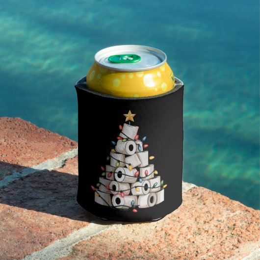 Funny Christmas Bathroom Toilet Paper Tree Humor Blikjeskoeler (Insitu Zwembad)