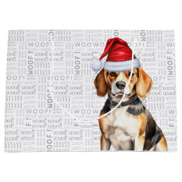 Funny Christmas Beagle Hondenliefhebber Groot Cadeauzakje