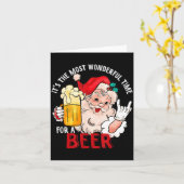 Funny Christmas Beer Meme Most Wonderful For Craft Kaart (Gele Bloem)