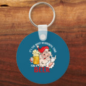 Funny Christmas Beer Meme Most Wonderful For Craft Sleutelhanger (Voorkant)