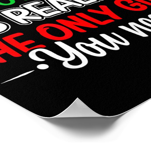 Funny Christmas Being Related To Me Family Joke Xm Poster (Hoek)