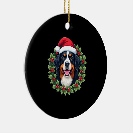 Funny Christmas Bernese Mountain Dog Tank Top Keramisch Ornament (Rechts)