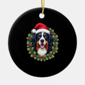 Funny Christmas Bernese Mountain Dog Tank Top Keramisch Ornament (Voorkant)