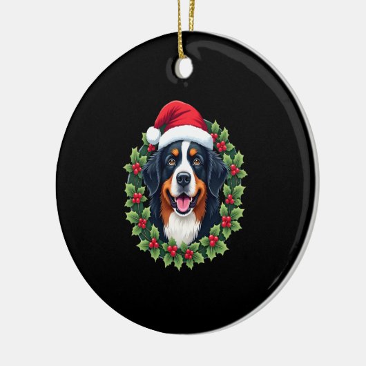 Funny Christmas Bernese Mountain Dog Tank Top Keramisch Ornament (Links)