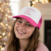 Funny Christmas Better Not Pout Simple Cute Trucker Pet