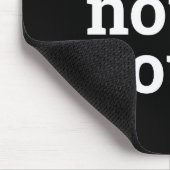 Funny Christmas Better Not Ut Black White T Shirt Muismat (Hoek)