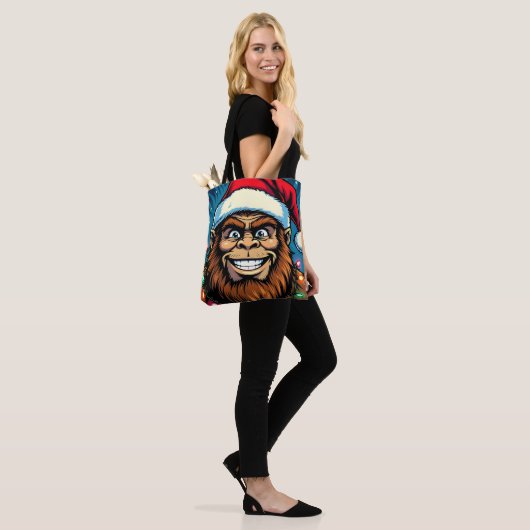Funny Christmas Bigfoot Tote Bag (Op model)