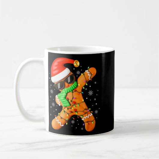 Funny Christmas Boys Kids Dabbing Gingerbread Xmas Koffiemok (Links)