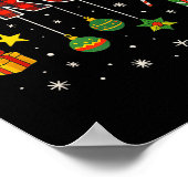 Funny Christmas Bruh Plaid Teens Boys Kids Xmas Pa Poster (Hoek)