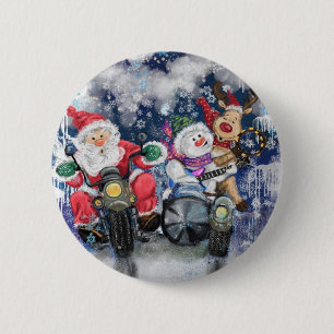 Funny Christmas Button Happy Christmas Friends