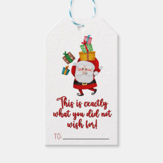 Funny Christmas cadeau label Cadeaulabel