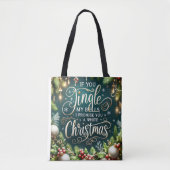 Funny Christmas Canvas tas (Voorkant)