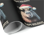 Funny Christmas Capy Holidays Xmas Capybara Cadeaupapier (Rol Hoek)