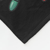 Funny Christmas Capybara Cute Cartoon Desing  Fleece Deken (Hoek)