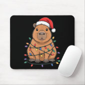 Funny Christmas Capybara Cute Cartoon Desing  Muismat (Met muis)