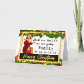 Funny Christmas Card Best Friend "Deck The Halls" Bedankkaart (Voorkant)