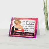 Funny Christmas Card Best Friend "NYE Resolutions" Bedankkaart (Voorkant)