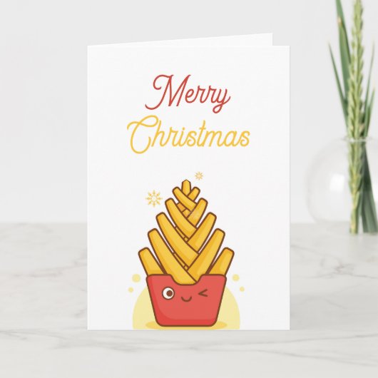Funny Christmas Card  Folded Greeting Card Kaart (Voorkant)