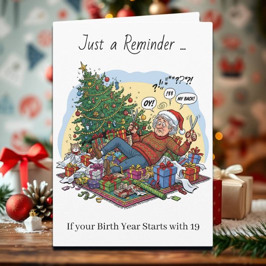 Funny Christmas Card for Boomers & Gen Xers Kaart