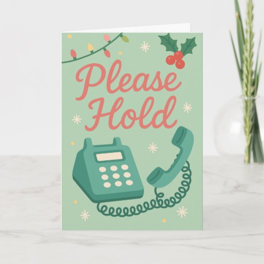 Funny Christmas Card for Front Desk Worker Kaart (Voorkant)