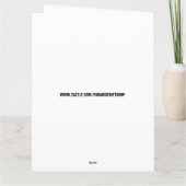 FUNNY CHRISTMAS CARD "LIT!" SANTA GUY BIG KAART (Achterkant)