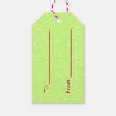 Funny Christmas Cartoon Fruitcake Crazy Face Cadeaulabel (Achterkant)