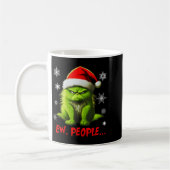 Funny Christmas Cat Ew People Meowy Cat Lovers Men Koffiemok (Links)