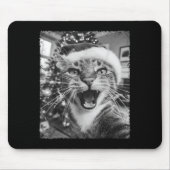 Funny Christmas Cat Selfie  Muismat (Voorkant)