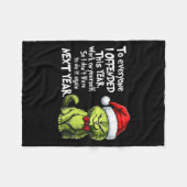 Funny Christmas Cat To Everyone I Offended This Ye Fleece Deken (Voorkant (Horizontaal))