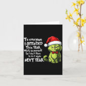 Funny Christmas Cat To Everyone I Offended This Ye Kaart (Gele Bloem)
