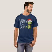 Funny Christmas Cat to Everyone I Offendedhis Year T-shirt (Voorkant volledig)