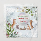 Funny Christmas Cats and Dogs: Leuke Dieren Kaart (Voorkant / Achterkant)