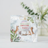 Funny Christmas Cats and Dogs: Leuke Dieren Kaart (Staand voorkant)