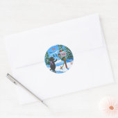 Funny Christmas Cats Creationarts Sticker (Envelop)