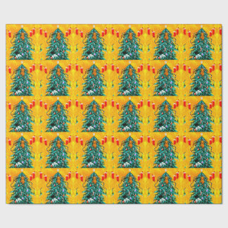 Funny Christmas Cats Tree Creationarts Cadeaupapier
