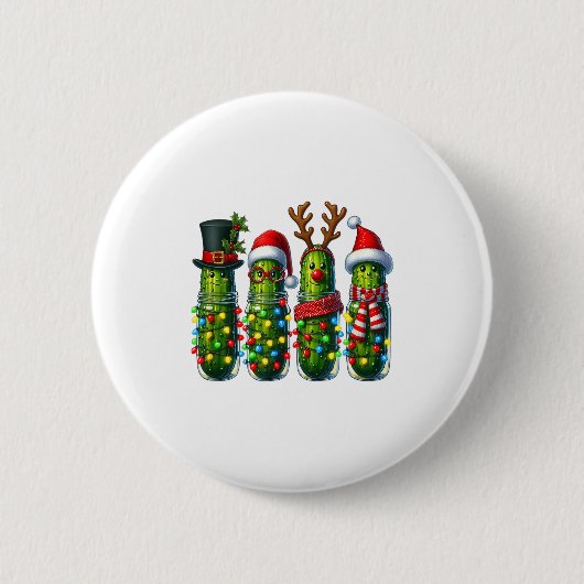 Funny Christmas Ckles Holiday Lights Ronde Button 5,7 Cm (Voorkant)