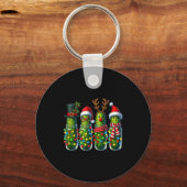 Funny Christmas Ckles Holiday Lights Sleutelhanger (Voorkant)