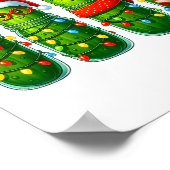 Funny Christmas Ckles With Santa Hats And Lights Poster (Hoek)