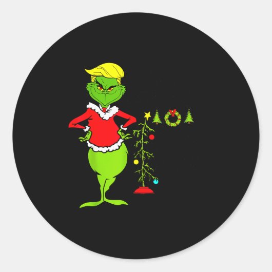 Funny Christmas Clothing _ Make Christmas Great Ag Ronde Sticker (Voorkant)