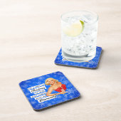 Funny Christmas Coaster Retro Best Friend Diamonds Bier Onderzetter (Rechterzijde)