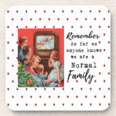 Funny Christmas Coaster Retro Best Friend Normal Bier Onderzetter (Voorkant)